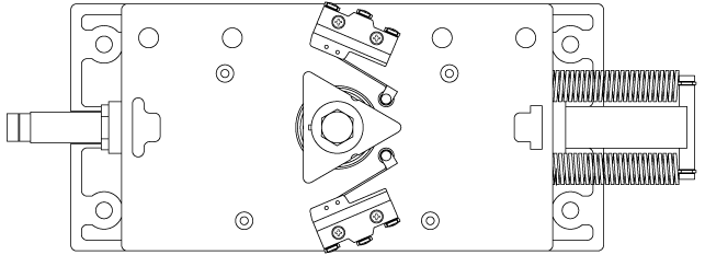 6500 Series Control Head technical drawing